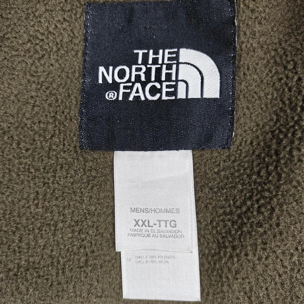 The North Face Jacket Mens‎ 2XL Green Polartec Fleece Zip Pockets Windbreaker